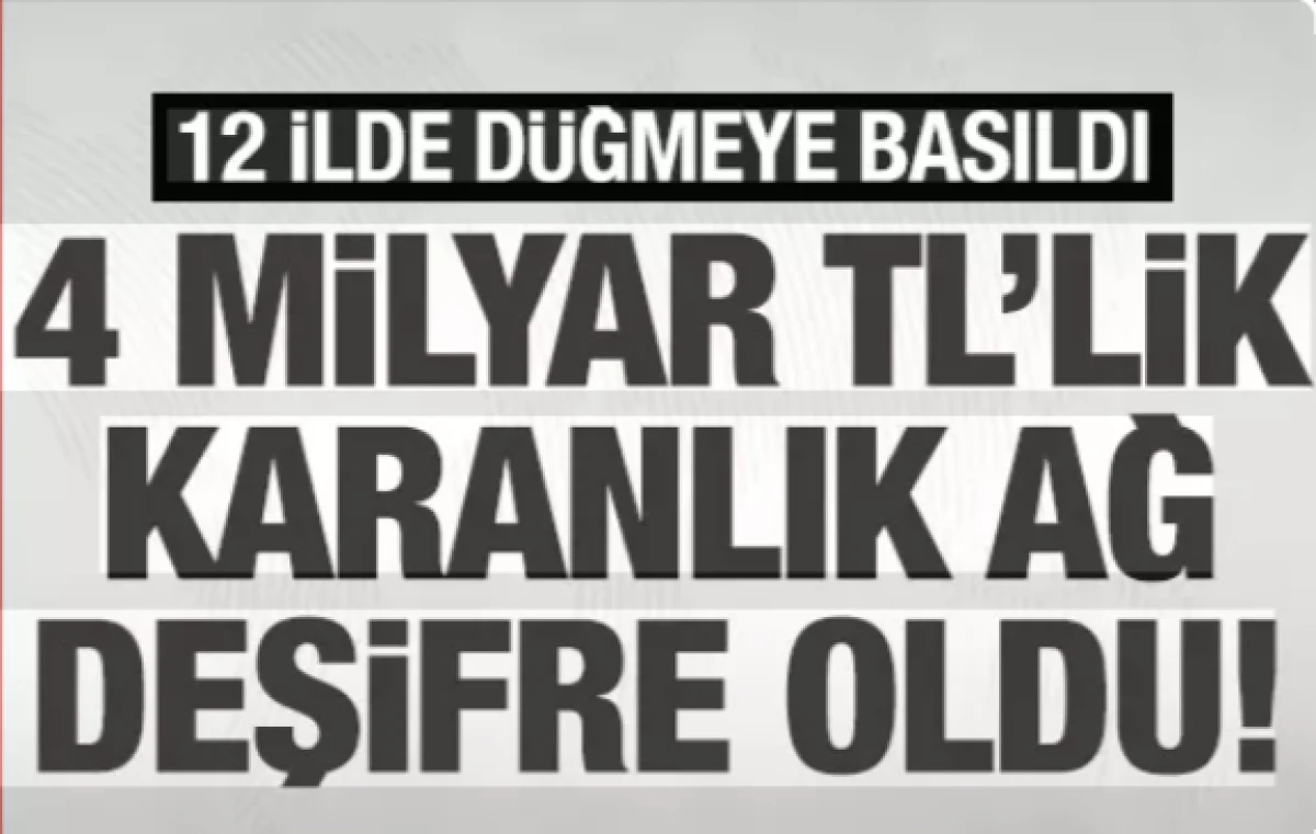 12 ilde 14 su&ccedil; &ouml;rg&uuml;t&uuml; &ccedil;&ouml;kertildi          