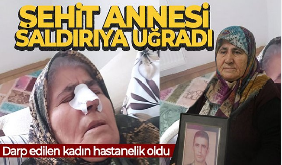 18'Mart'ta Şehit annesine sokak ortasında saldırı