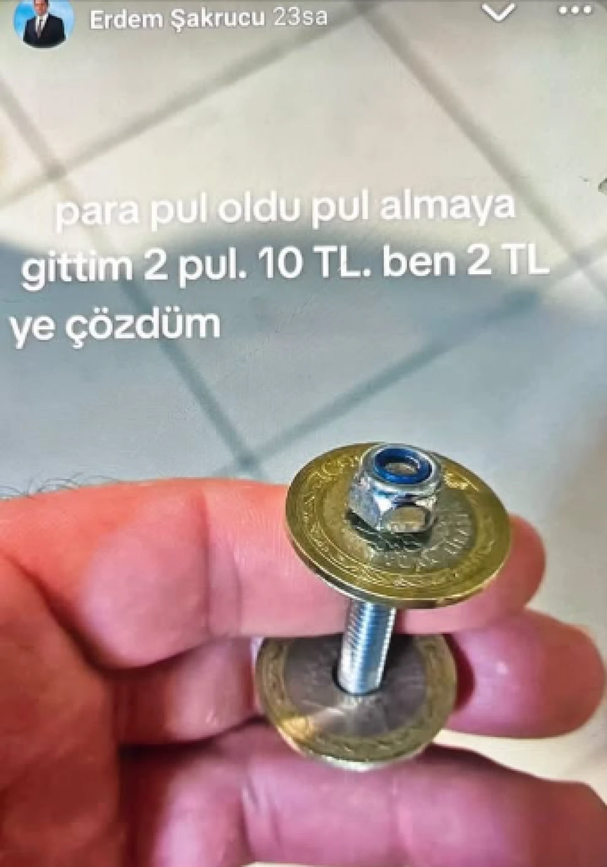 2 LİRALIK PARAYA VİDA TAKTI, ATAT&Uuml;RK&rsquo;&Uuml;N RESMİNİ DEĞERİZLEŞTİRDİ!