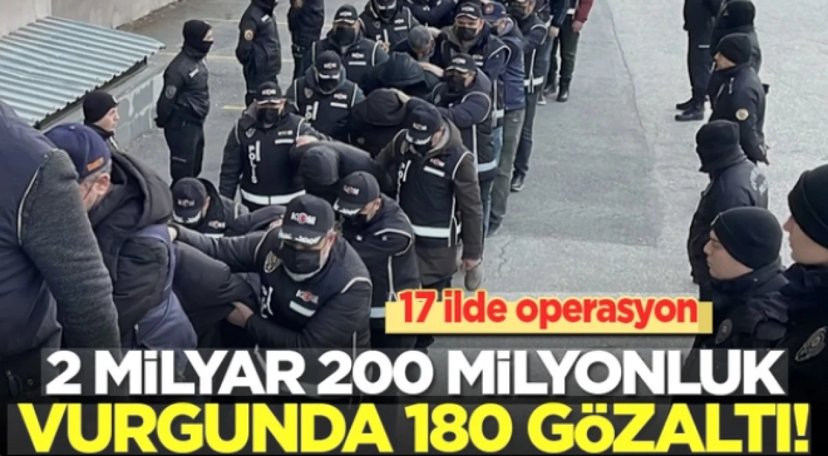  2 milyar 190 milyon TL'lik operasyon             