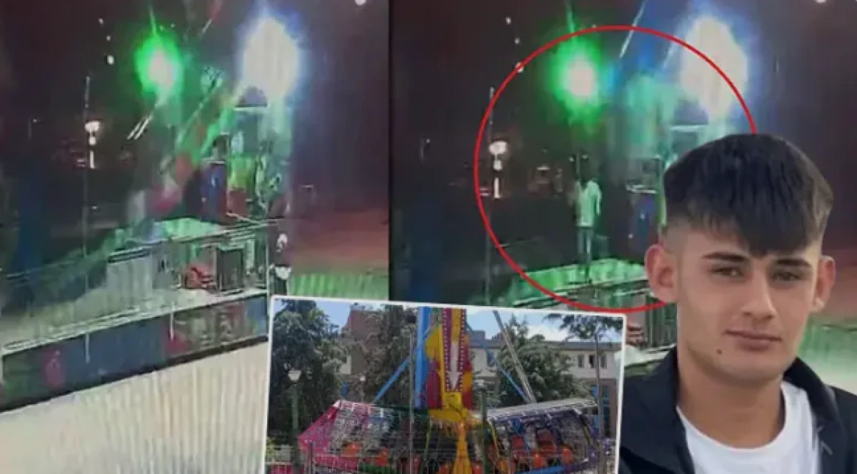 20 yaşındaki Burak hayatını kaybetmişti! Lunaparktaki kazanın g&ouml;r&uuml;nt&uuml;s&uuml; ortaya &ccedil;ıktı