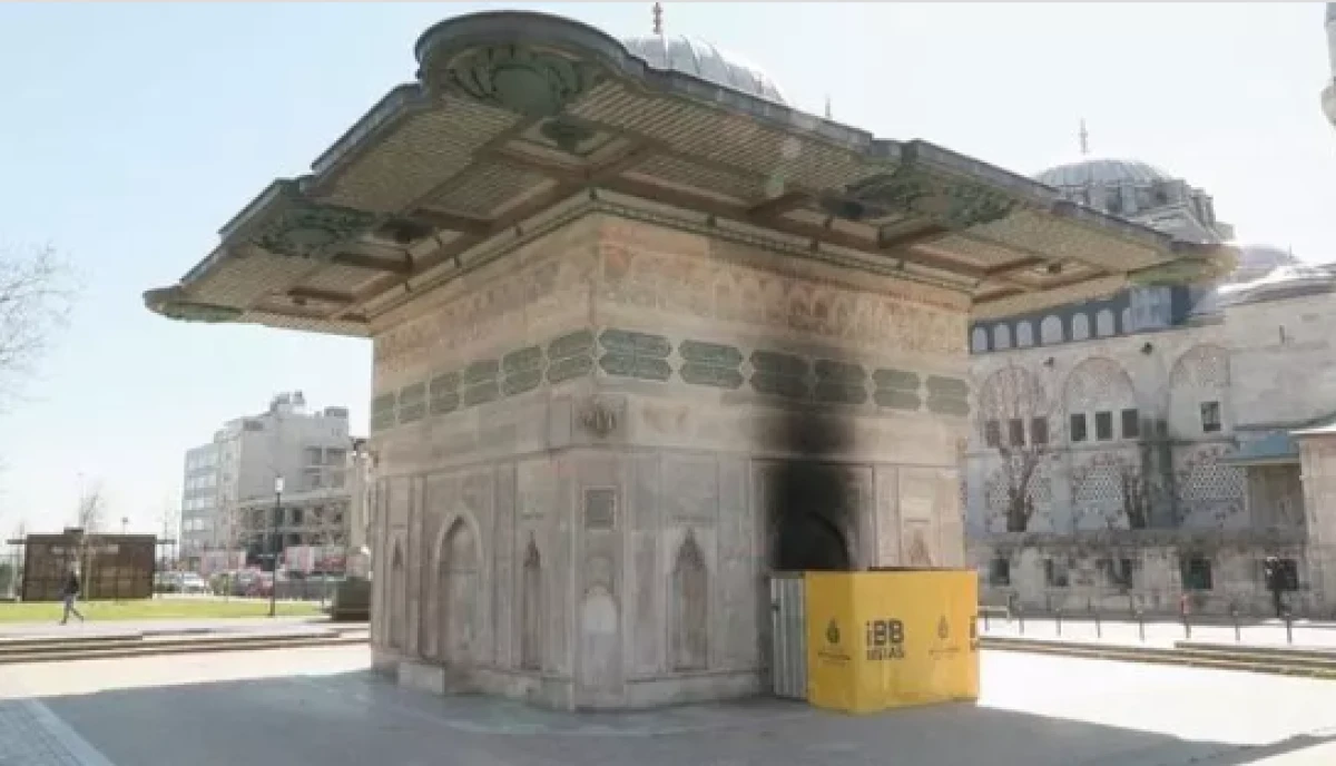 3 asırlık tarihi &ccedil;eşmeyi yakmıştı!              