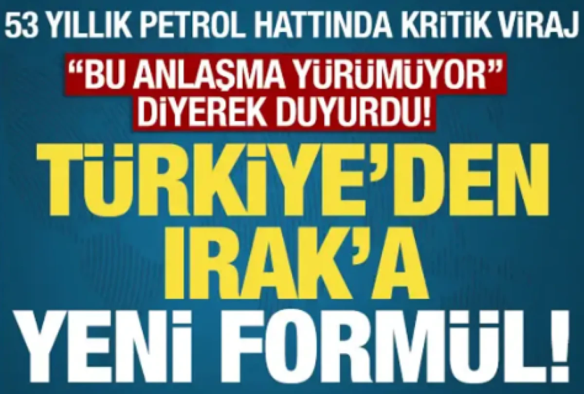 53 yıllık petrol hattında kritik karar! T&uuml;rkiye'den Irak'a yeni form&uuml;l...