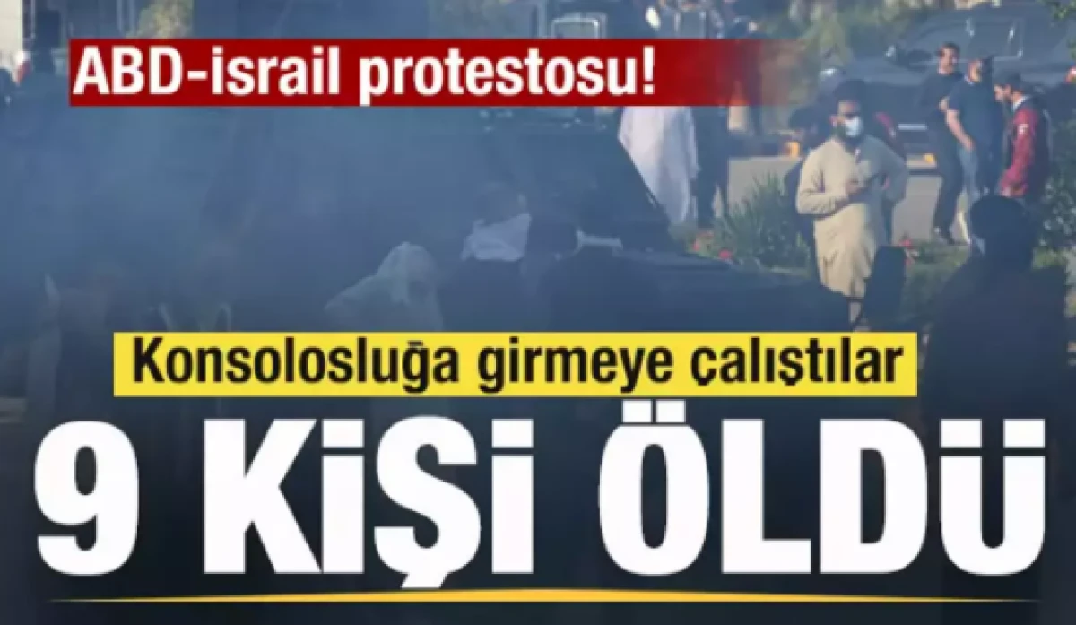 ABD-İsrail protestosu!                     