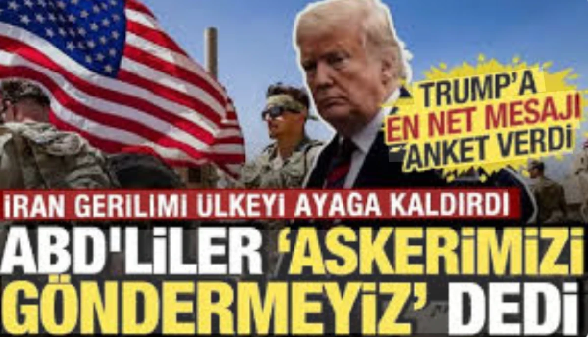 ABD'liler Trump'a "dur" dedi                    