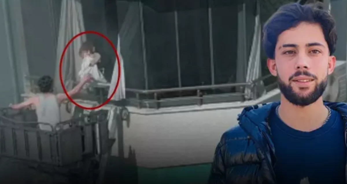 Adana'da bebeği ve babasını yangından kurtaran gen&ccedil;          