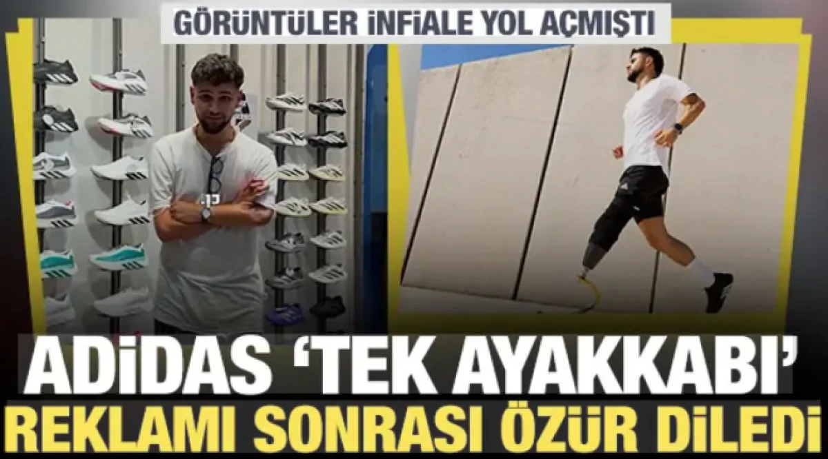 Adidas 'tek ayakkabı' reklamı sonrası &ouml;z&uuml;r diledi