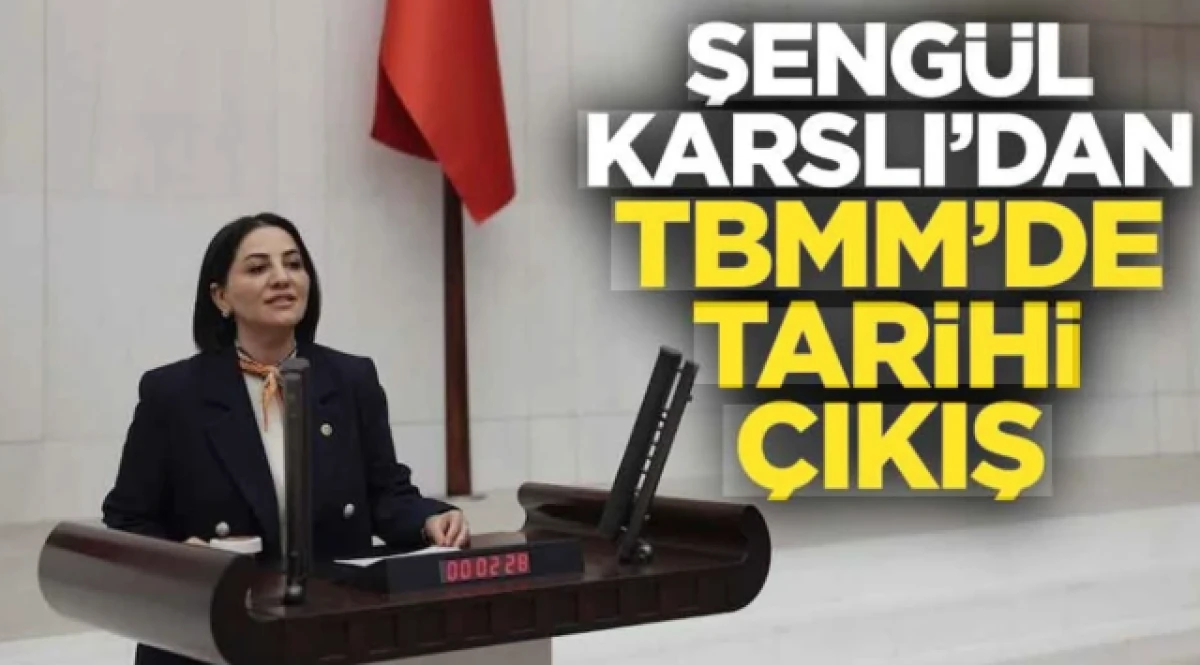 AK Parti Milletvekili Şeng&uuml;l Karslı&rsquo;dan TBMM&rsquo;de tarihi &ccedil;ıkış      