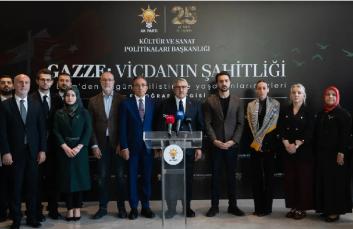 AK Parti'de Gazze sergisi: Vicdanın şahitliği fotoğraflarla anlatıldı