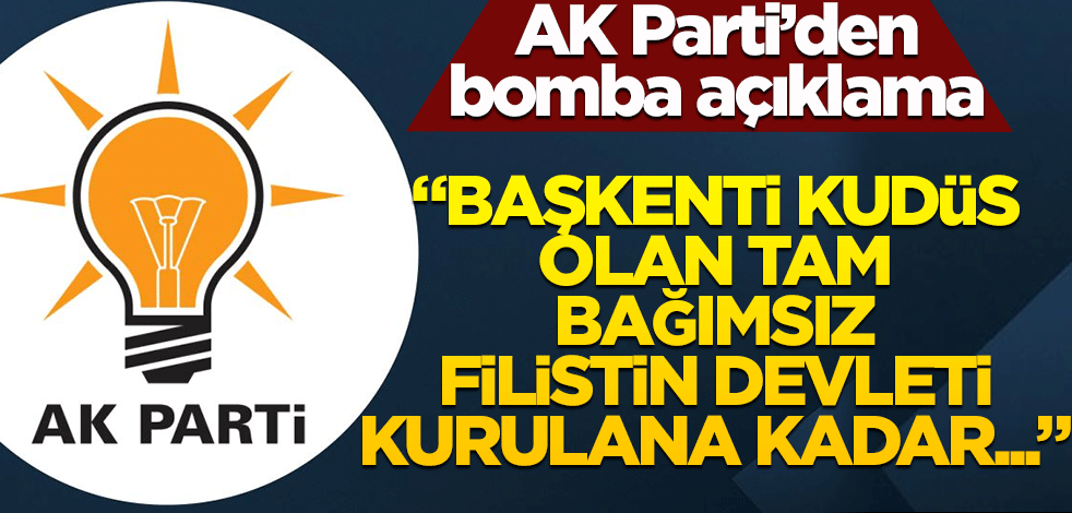 AK Parti'den bomba açıklama!                        