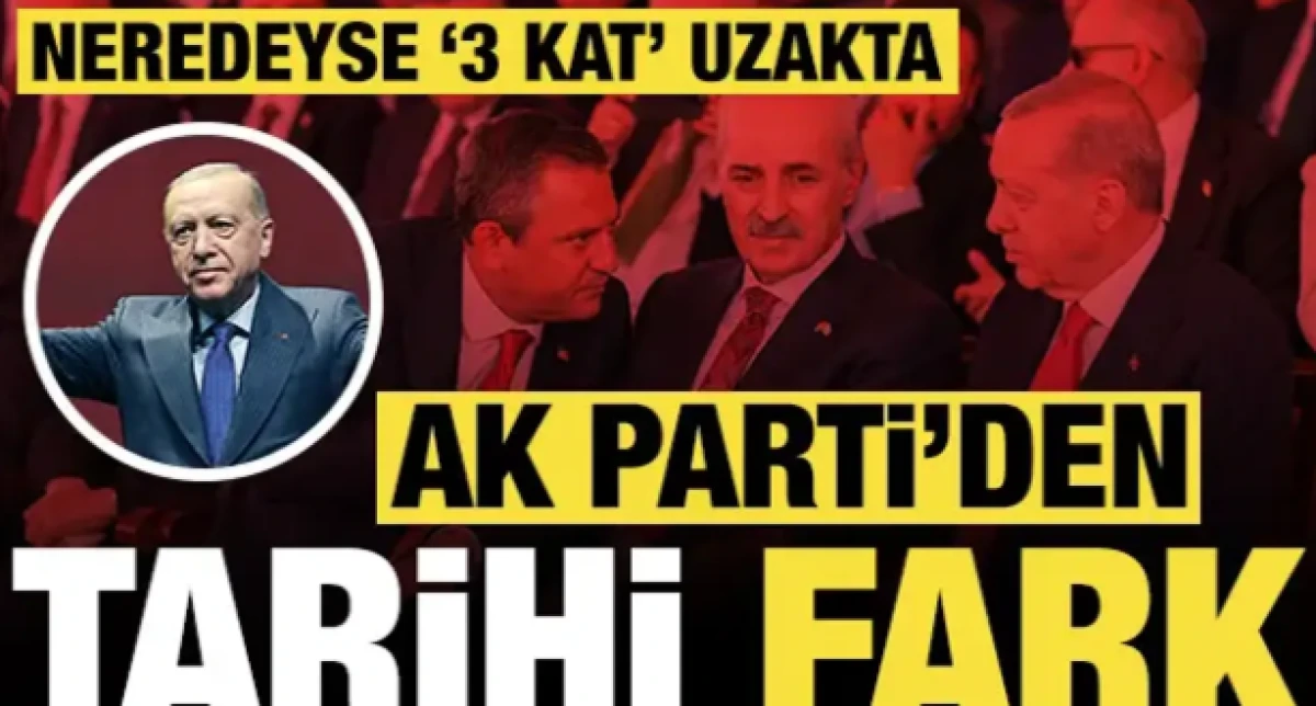AK Parti'den tarihi fark: En yakın rakibinden neredeyse '3 kat' uzakta