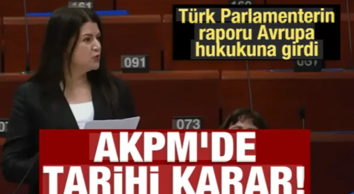 AKPM'de tarihi karar: T&uuml;rk Parlamenterin raporu Avrupa hukukuna girdi