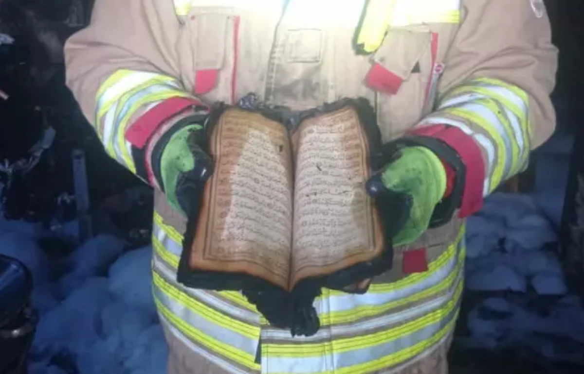 Alevlere rağmen zarar g&ouml;rmedi                         