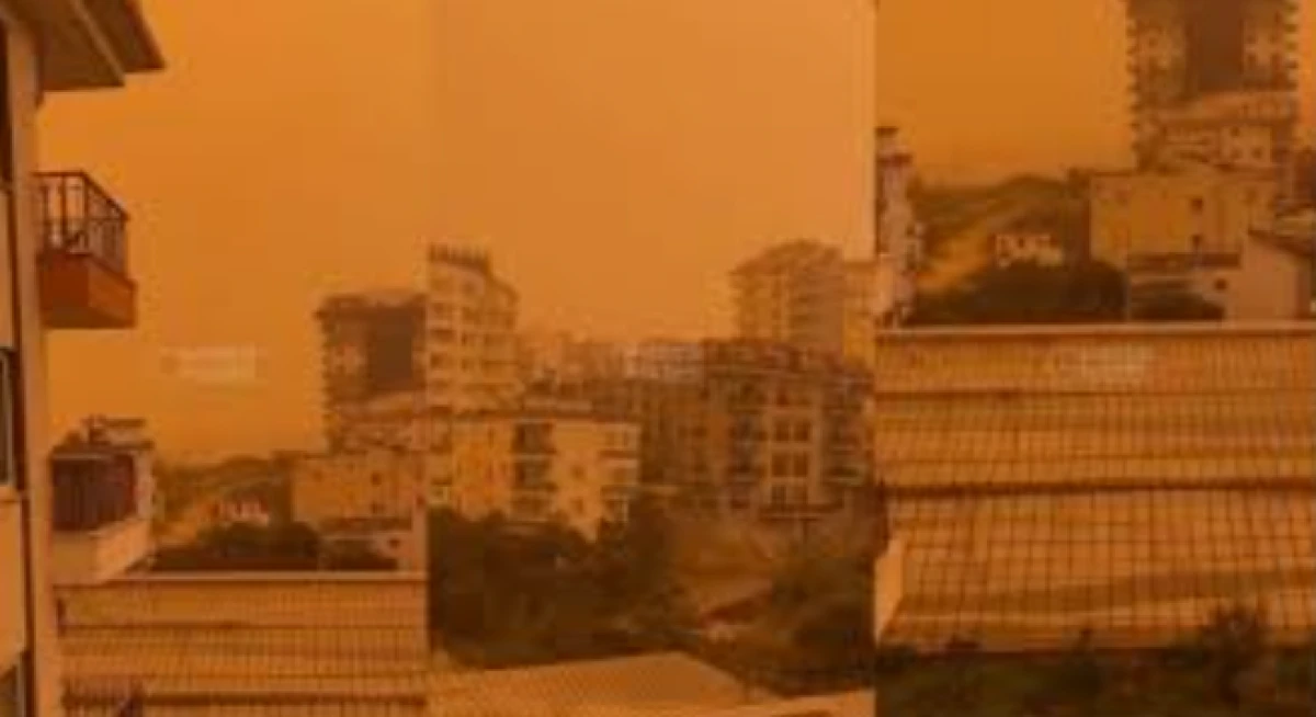 Anamur&rsquo;da G&ouml;ky&uuml;z&uuml; Kızıla D&ouml;nd&uuml;                    