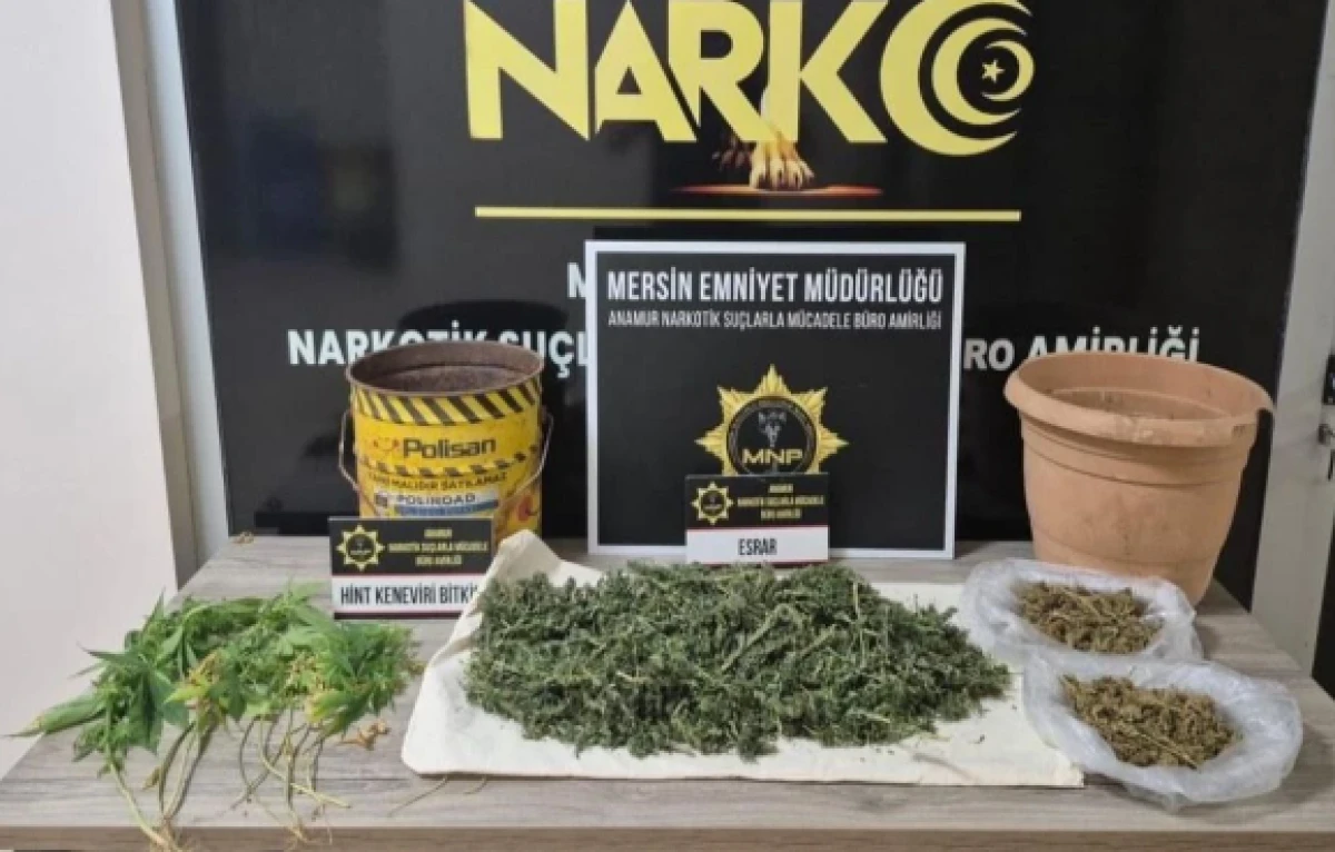 Anamur'da uyuşturucu taciri yakalanıp tutuklandı