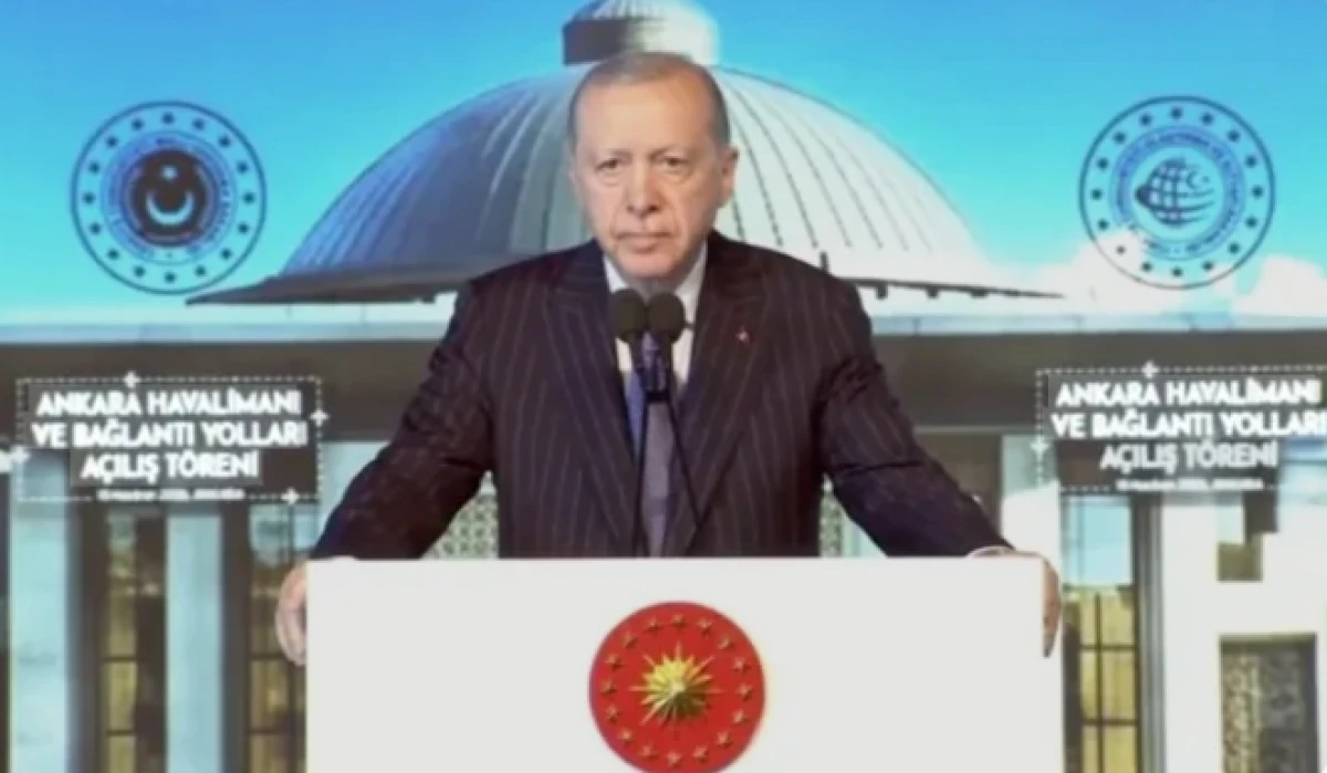  Ankara Havalimanı a&ccedil;ıldı! Cumhurbaşkanı Erdoğan'dan &ouml;nemli mesajlar