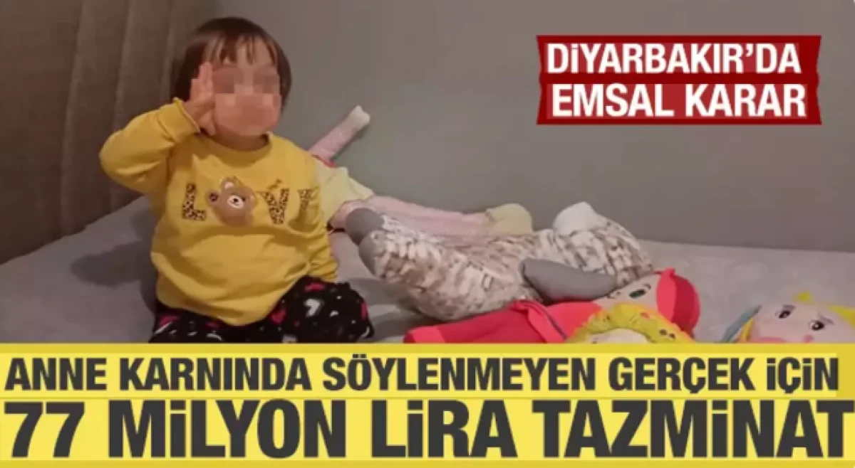Anne karnında s&ouml;ylenmeyen ger&ccedil;ek i&ccedil;in 77 milyon lira tazminat! 