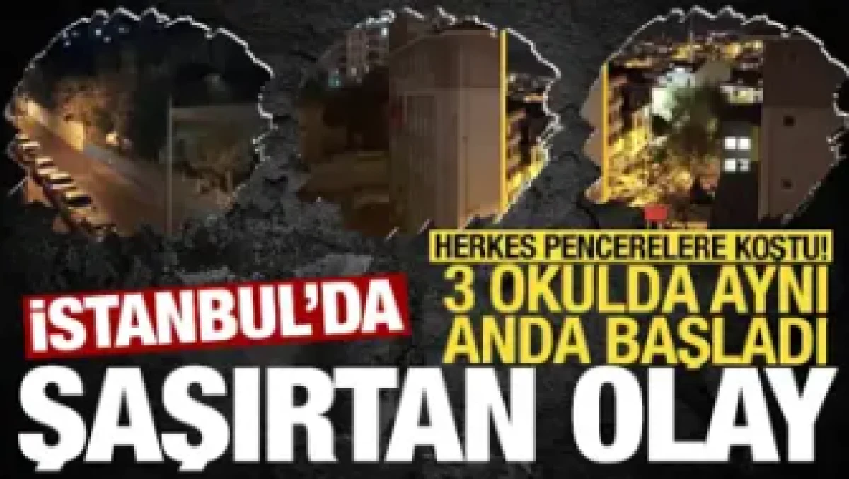 Arnavutk&ouml;y'de gece yarısı 3 okul birden yayına ge&ccedil;ti! Mahalleli neye uğradığını şaşırdı
