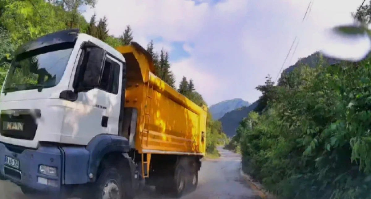 Artvin'de bir taksicinin zor anları