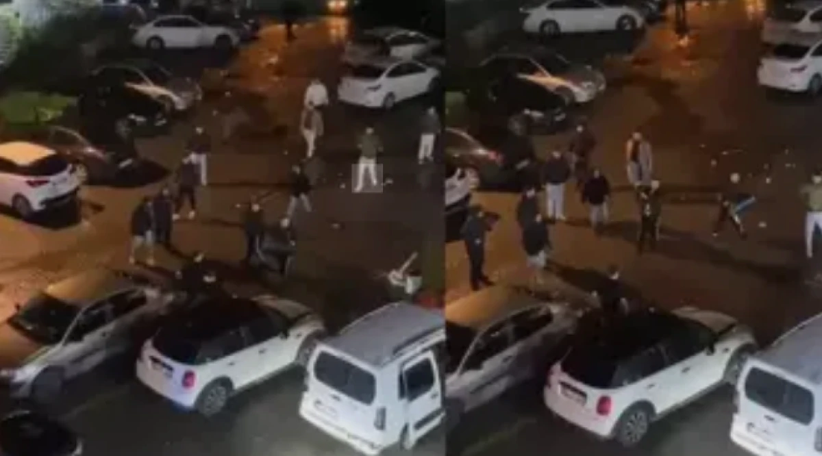 AVM otoparkı savaş alanına d&ouml;nd&uuml;                 