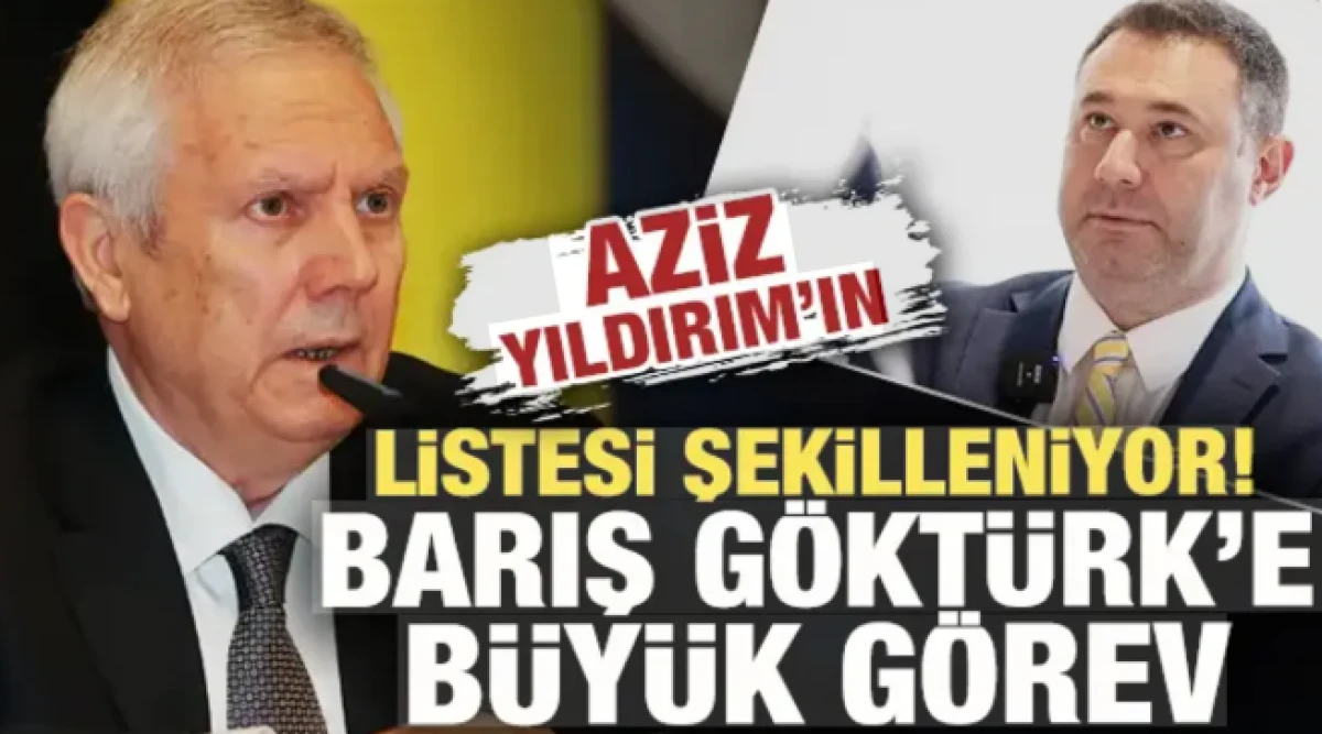 Aziz Yıldırım'in listesi şekilleniyor! Adaylıktan &ccedil;ekilen Barış G&ouml;kt&uuml;rk'e b&uuml;y&uuml;k g&ouml;rev