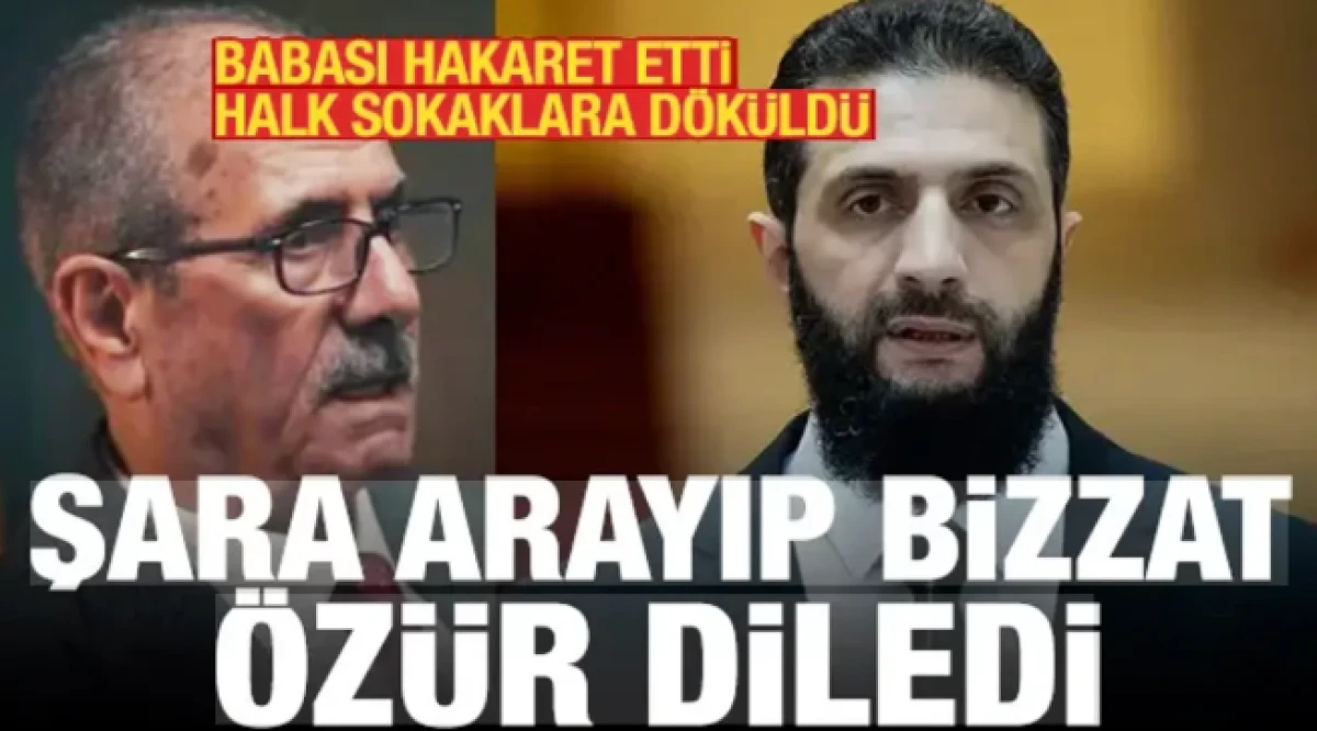 Babasından Deyrizor halkına hakaret! Şara arayıp &ouml;z&uuml;r diledi