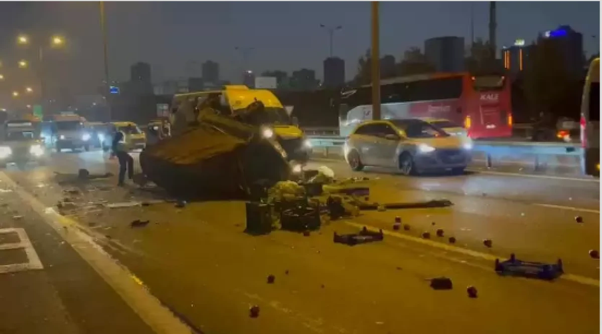 Bağcılar TEM Otoyolu'nda zincirleme kaza! 