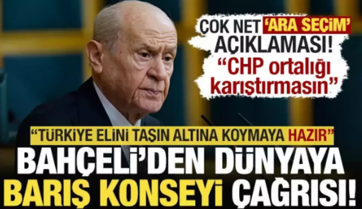 Bah&ccedil;eli'den ara se&ccedil;im sorusuna net yanıt                 