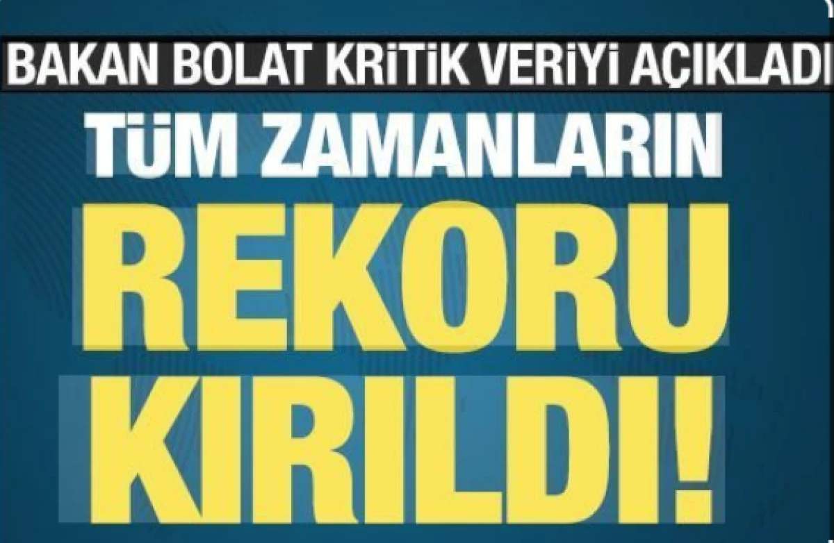 Bakan Bolat a&ccedil;ıkladı: İhracatta yeni rekor geldi