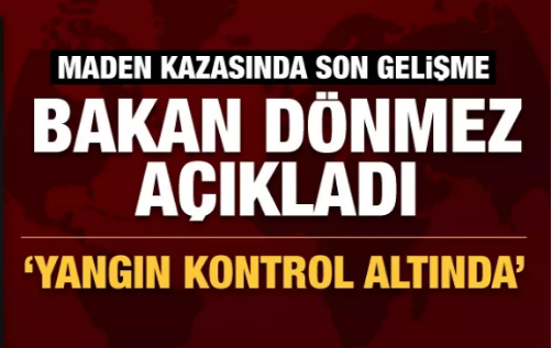 Bakan Dönmez'den son dakika maden kazası açıklaması 