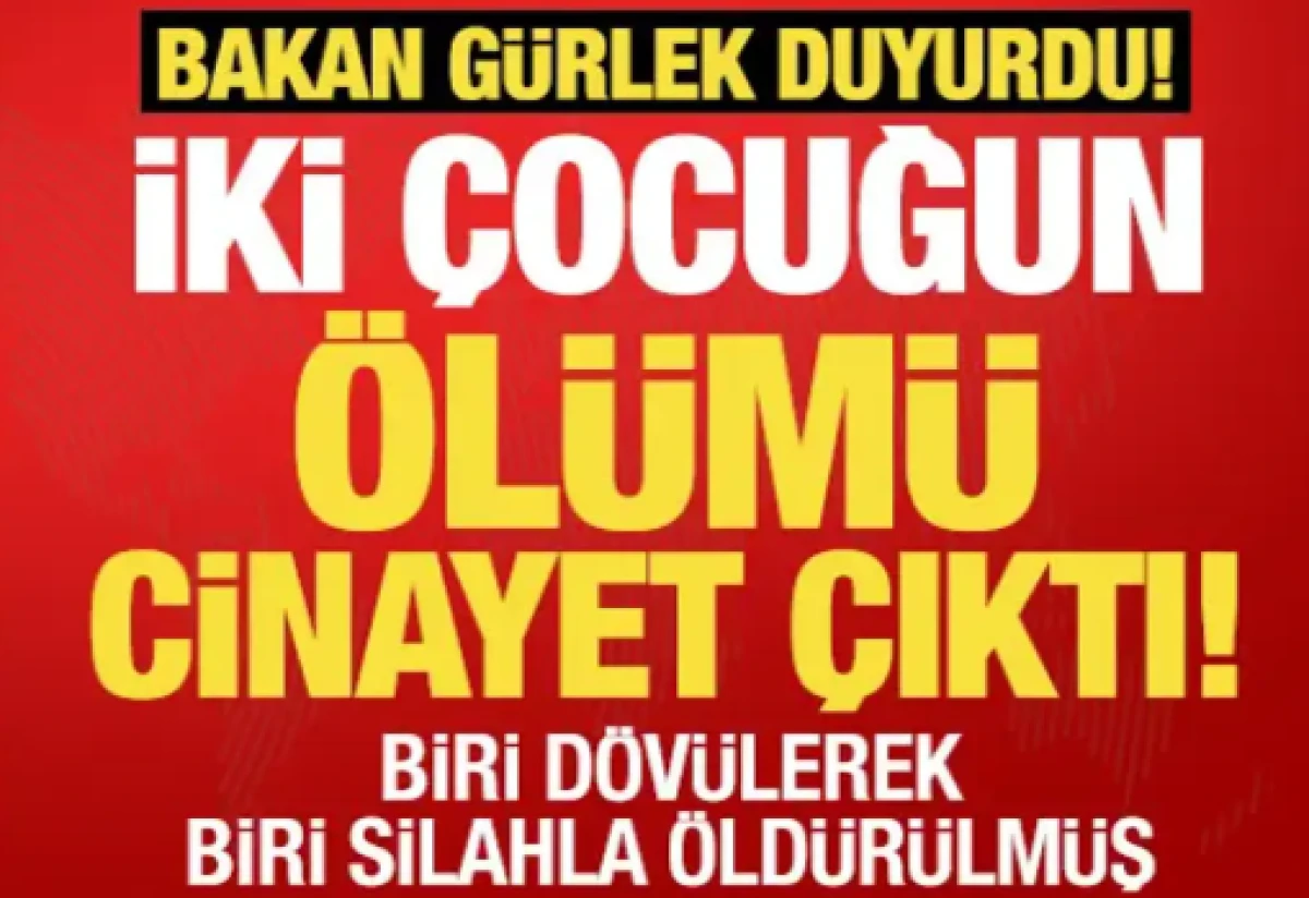 Bakan G&uuml;rlek a&ccedil;ıkladı: İki faili me&ccedil;hul cinayet daha aydınlatıldı!