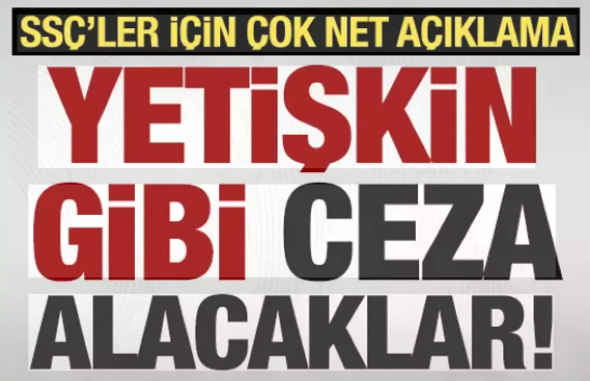 Bakan G&uuml;rlek: Su&ccedil;a s&uuml;r&uuml;klenen &ccedil;ocuklar yetişkinler gibi cezalandırılacak 