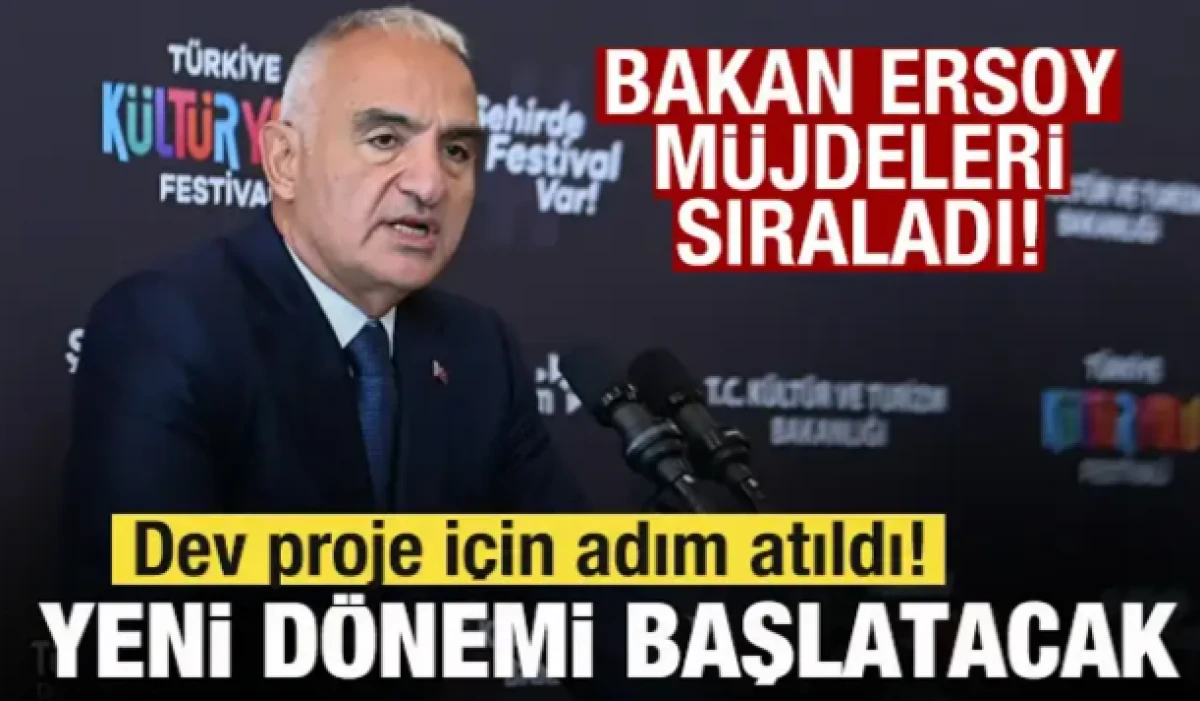 Bakan m&uuml;jdeleri sıraladı! Dev projeler i&ccedil;in adım atıldı! Yeni d&ouml;nemi başlatacak