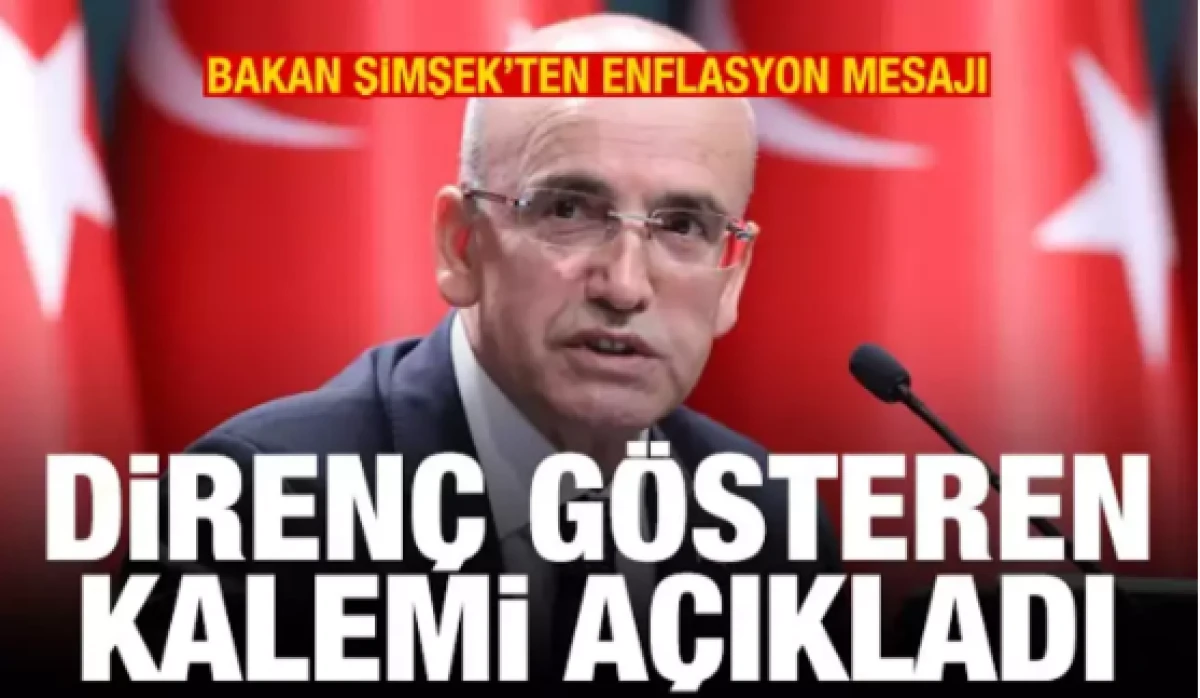 Bakan Şimşek'ten enflasyon mesajı!        