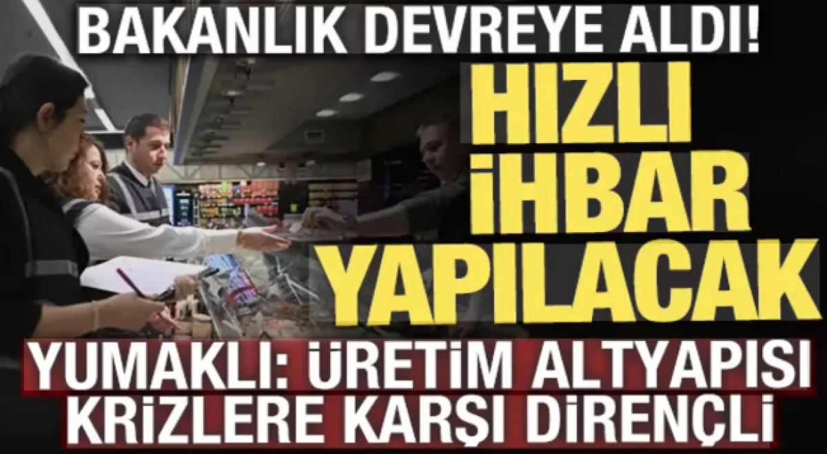 Bakan Yumaklı: T&uuml;rkiye'nin &uuml;retim altyapısı krizlere karşı diren&ccedil;li     