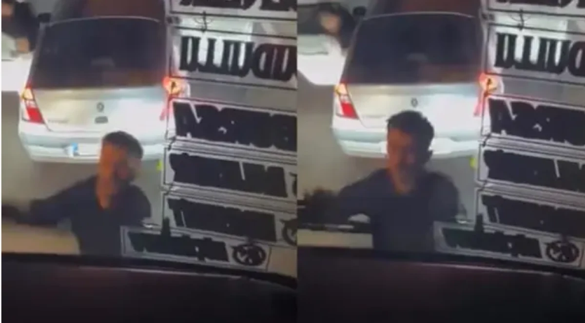 Balıkesir'de korku dolu anlar! Yolcu otob&uuml;s&uuml;n&uuml;n &ouml;n&uuml;n&uuml; kesti, rekor ceza yedi