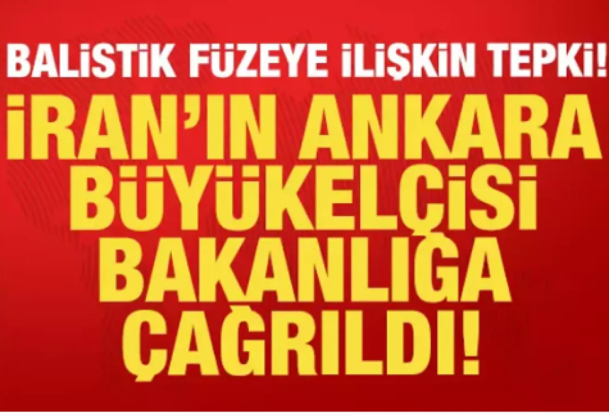 Balistik f&uuml;zeye ilişkin tepki:                   