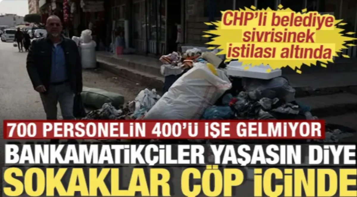 Bankamatik&ccedil;iler yaşasın diye sokaklar &ccedil;&ouml;p i&ccedil;inde: CHP'li belediye can &ccedil;ekişiyor