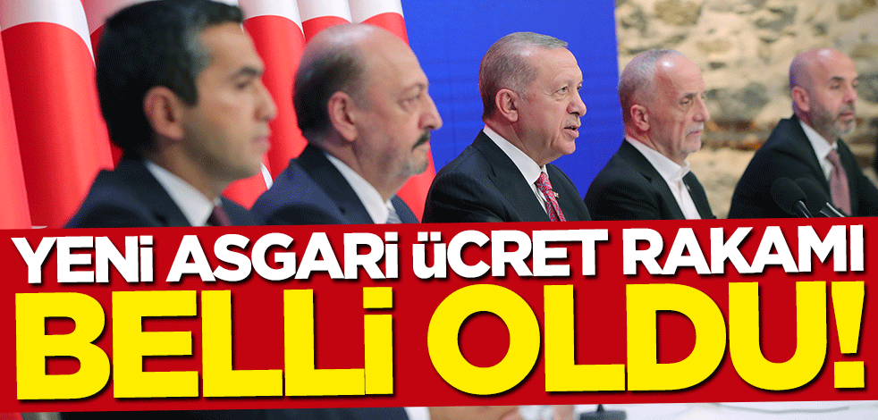 Başkan Erdoğan yeni asgari ücreti açıkladı