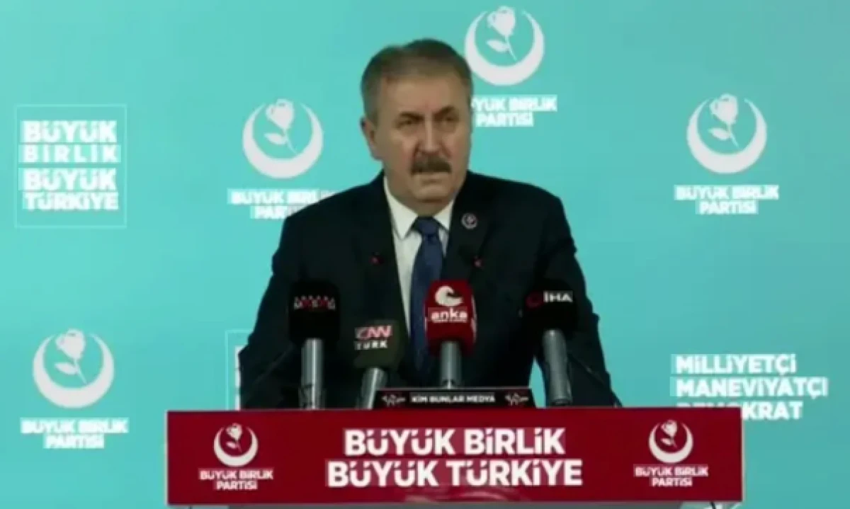 BBP Genel Başkanı Destici'den Netanyahu'ya tepki