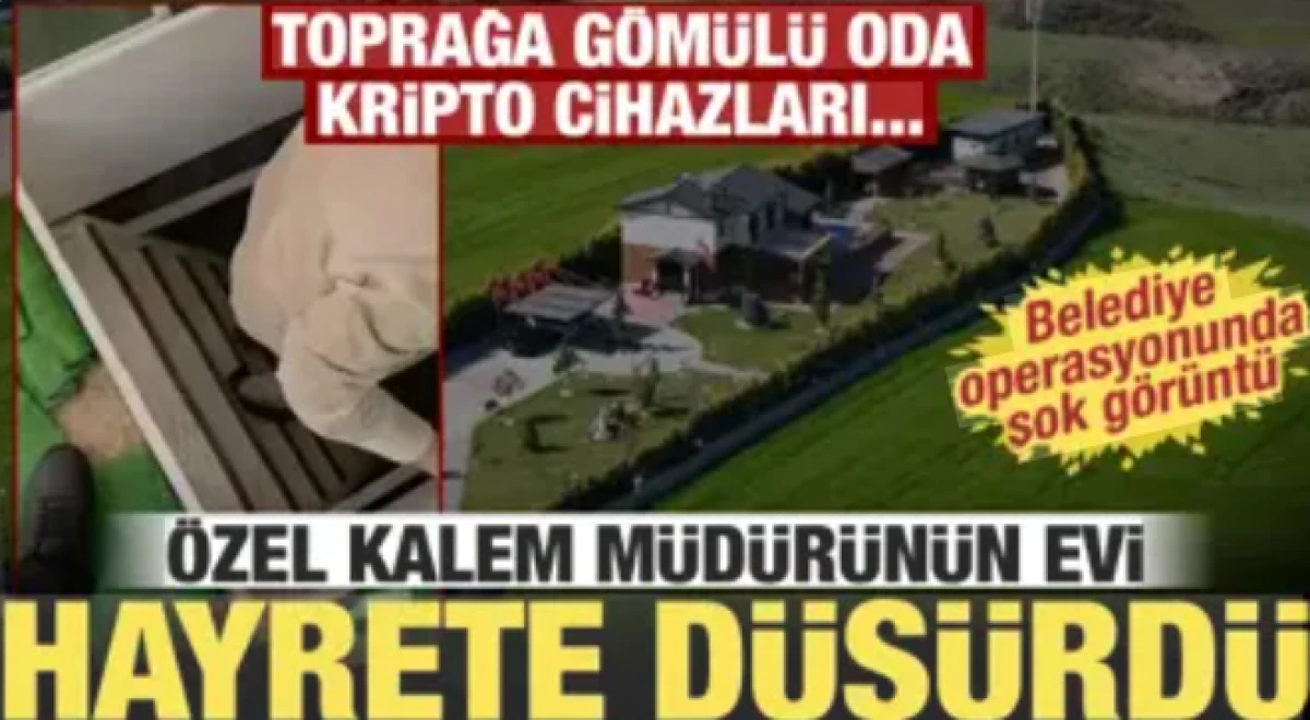 Belediye operasyonunda şok detay! &Ouml;zel kalem m&uuml;d&uuml;r&uuml;n&uuml;n evi, gizli odası, coin cihazları...