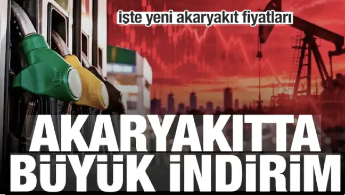 Benzinde b&uuml;y&uuml;k indirim! İşte yeni akaryakıt fiyatları