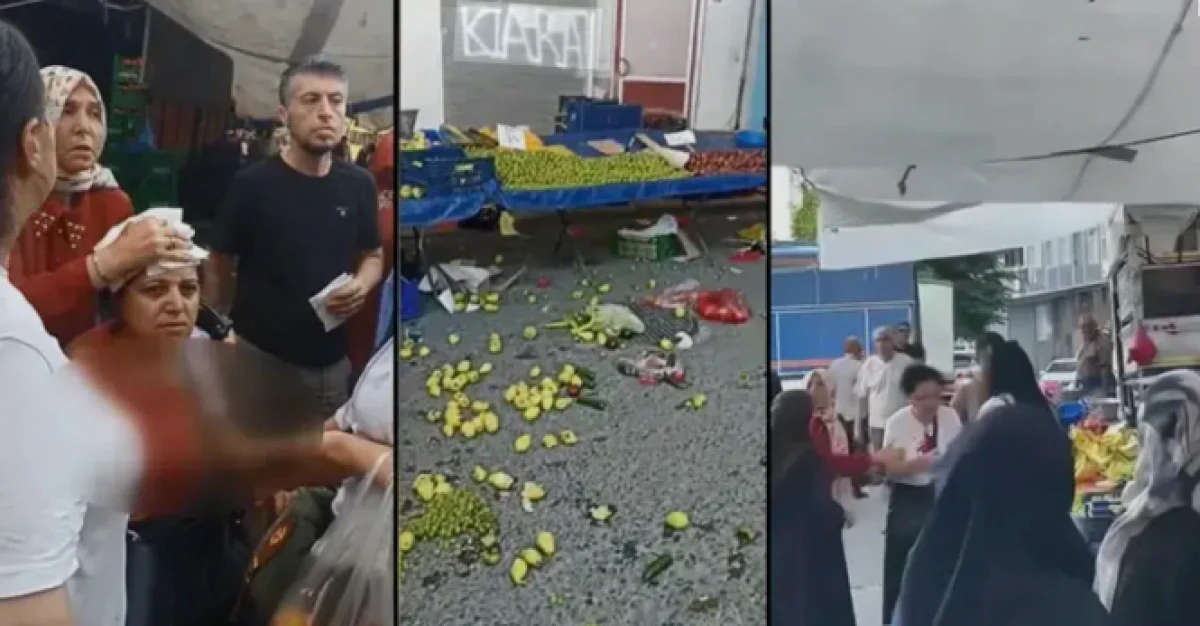 Beyoğlu'nda kanlı dehşet! Pazarcı kalasla başını yardı
