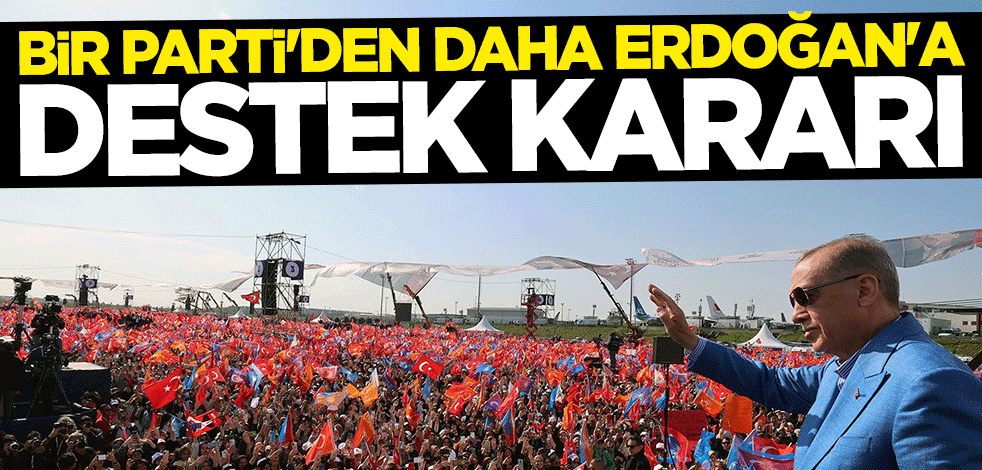 Bir partiden daha Erdoğan'a destek kararı