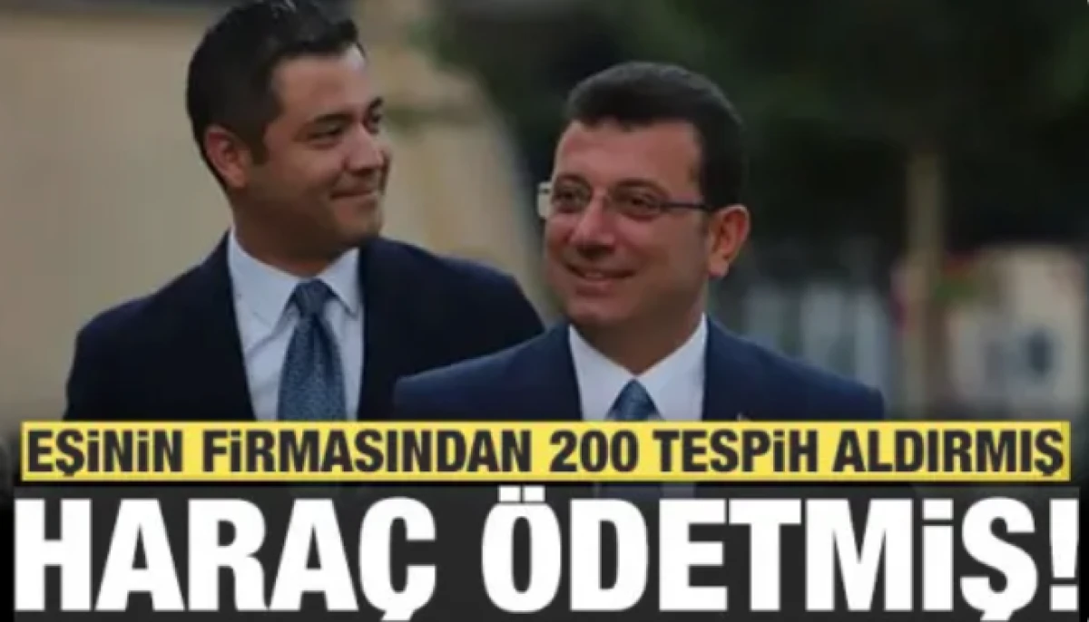 Bir skandal daha: Eşinin firmasından 200 tespih aldırıp hara&ccedil; &ouml;detmiş!