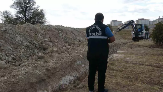 Burdur'da Drenaj çalışmasında göçük