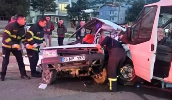 Burdur'da korkunç kaza!