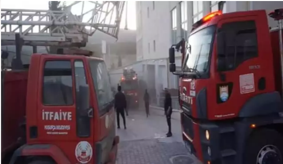 Burdur'da öğrenci yurdunda yangın                