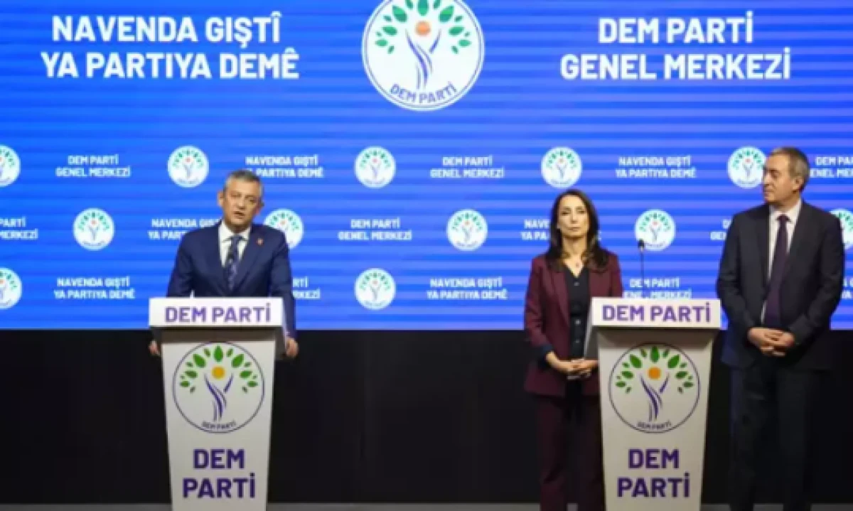 CHP Genel Başkanı &Ouml;zg&uuml;r &Ouml;zel DEM Parti'yi ziyaret etti                   