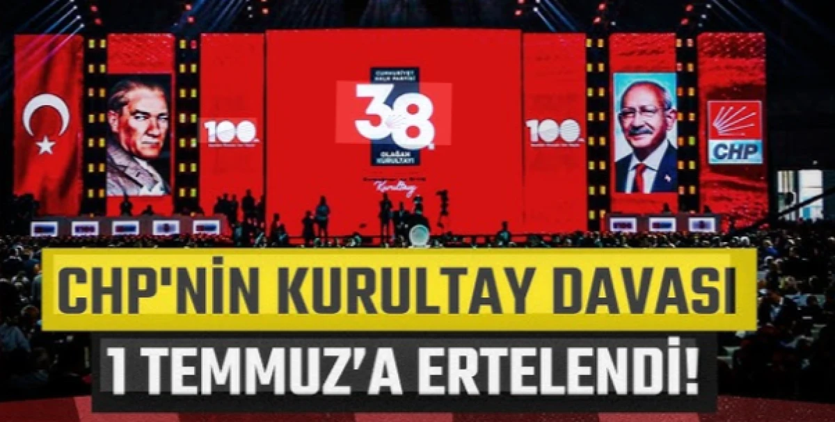 CHP Kurultay davası ertelendi